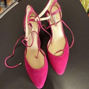 Short pink heels